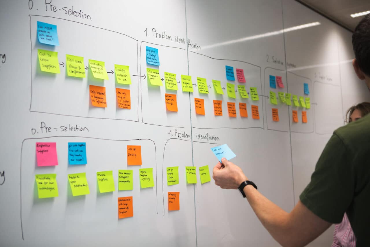 Gridd Consultant plakt notitie op de muur