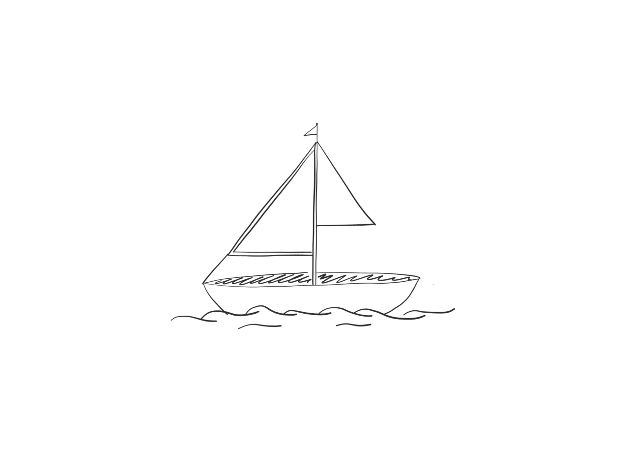 Tekening boot