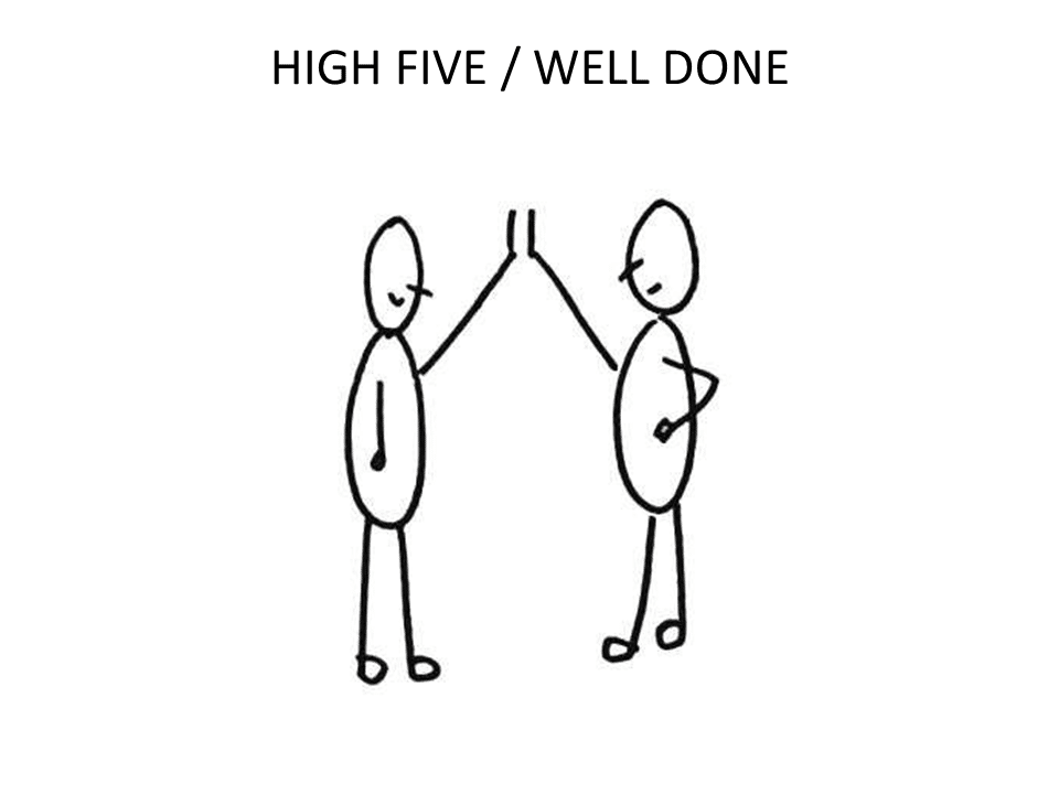 Tekening high five