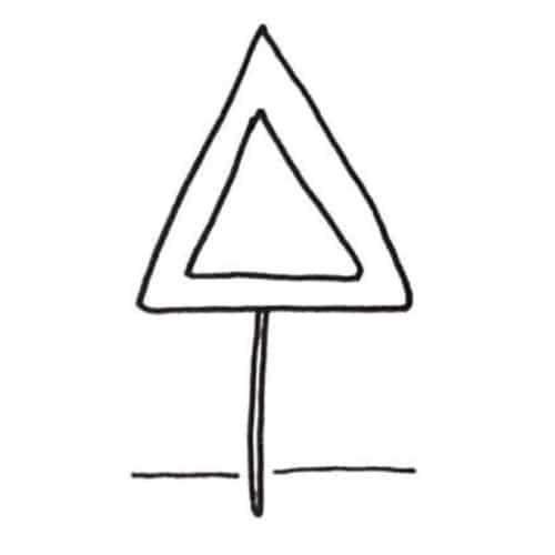 Tekening verkeersbord