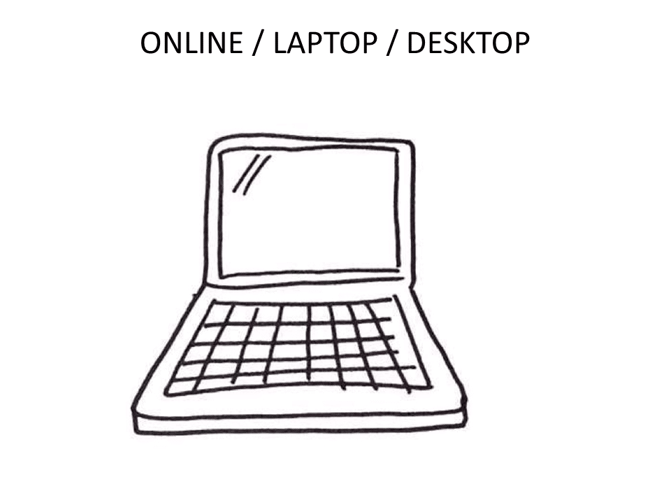 Tekening laptop