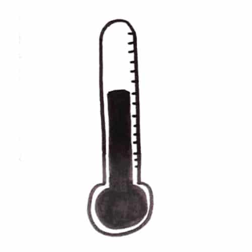 Tekening thermometer